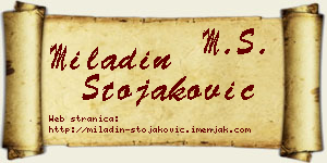 Miladin Stojaković vizit kartica